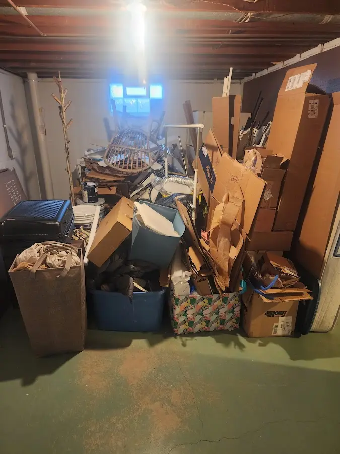 Roll-off dumpster container at job site for Concrete Dumpster Rental in South Bloomfield